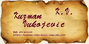 Kuzman Vukojević vizit kartica